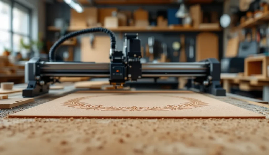 Machine de gravure laser sur liège avec détails de gravure