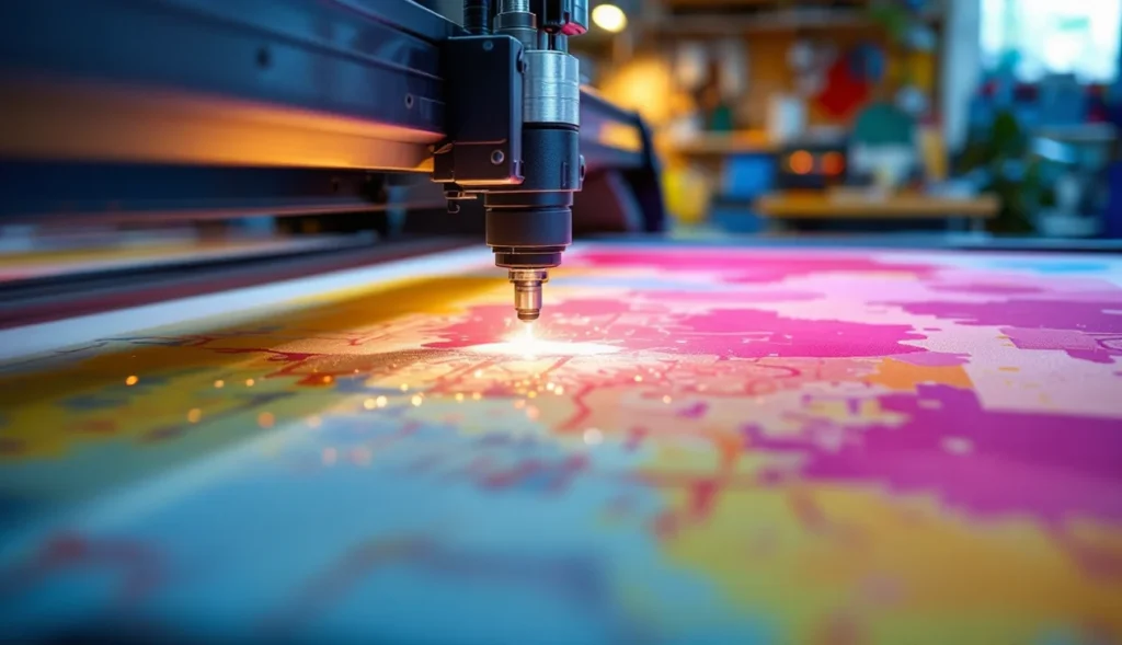 Gravure laser sur papier avec machine, découpe précise