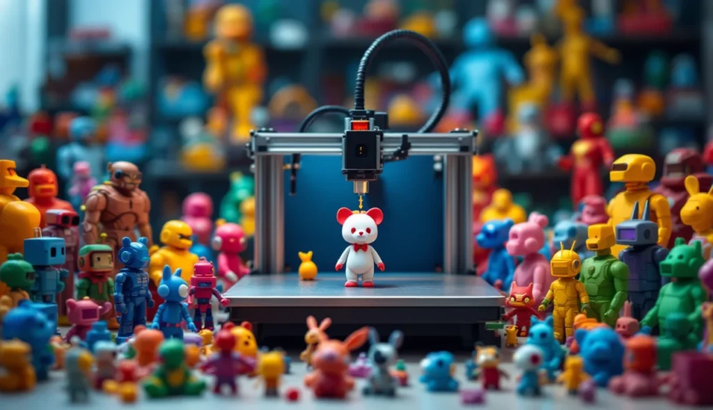 Imprimante 3D créant des jouets uniques en impression 3D